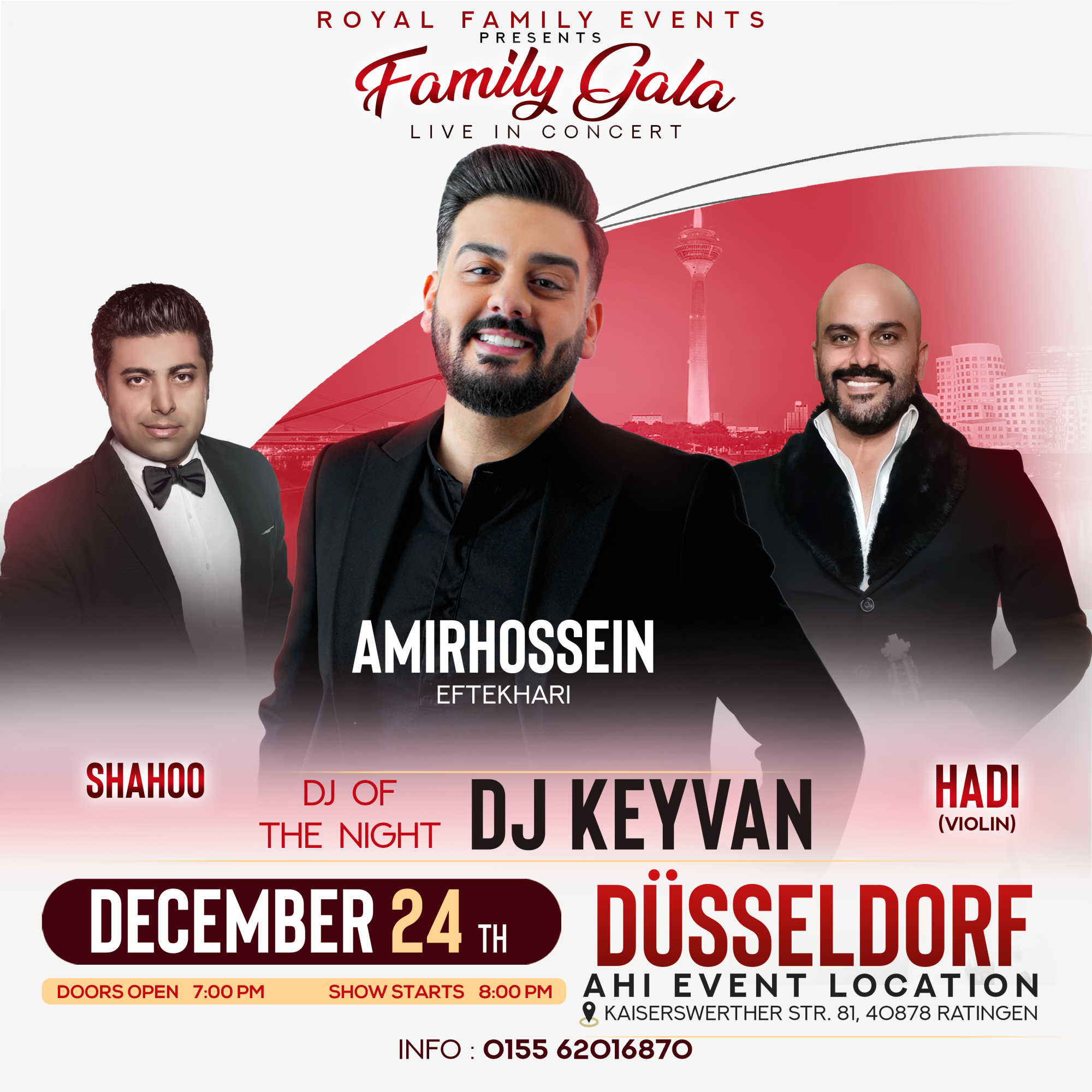 Amirhossein Eftekhari va Family Gala in Düsseldorf